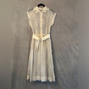 50's Style Sheer Sleeveless Party Dress